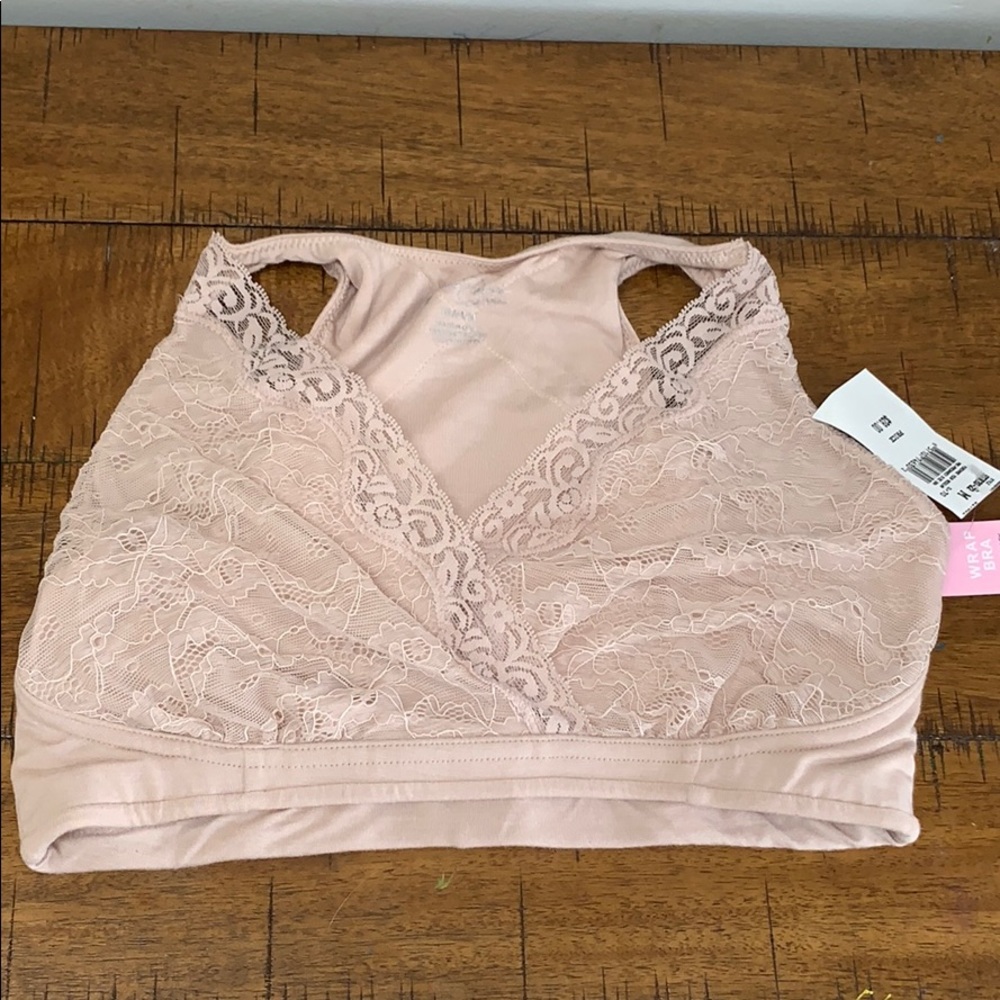 Jessica Simpson Wrap Nursing Bra Nude color M